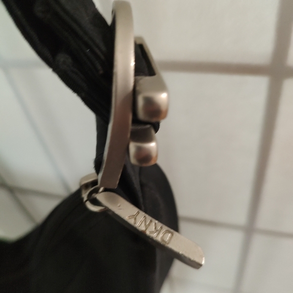 DKNY Black Crossbody Bag with Adjustable Strap and Slouchy Design - Picture 8 of 16